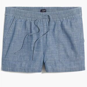 J. Crew Chambray drawstring short